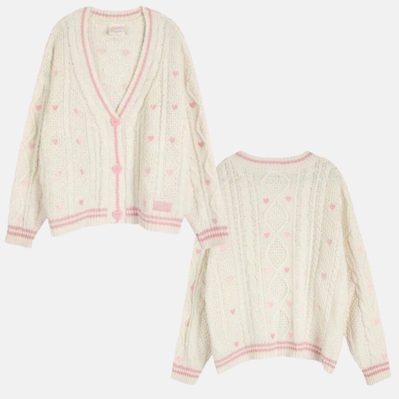 AUTHENTIC Taylor Swift LOVER CARDIGAN size Medium / Large Limited Edition Pink - Picture 4 of 7
